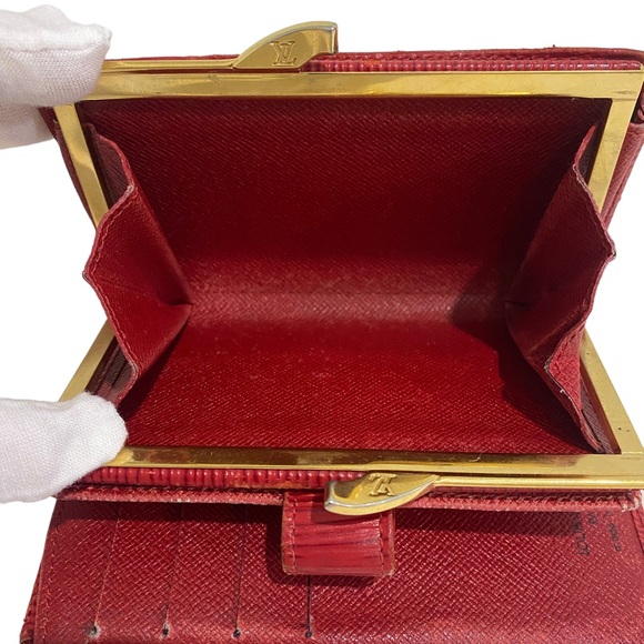 LV LOUIS VUITTON Gamaguchi Wallet Epi Leather - red - leather - - Picture 10 of 17